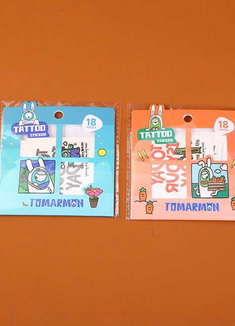 TOMARMON Tattoo Stickers - Orange Green