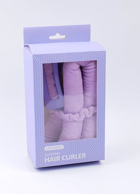 Large intestine scrunchie grip four-piece set of sleep curling irons