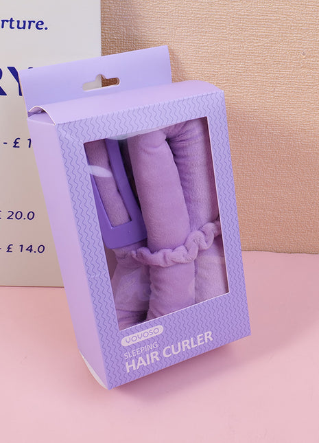 Large intestine scrunchie grip four-piece set of sleep curling irons