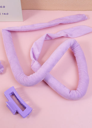 Large intestine scrunchie grip four-piece set of sleep curling irons