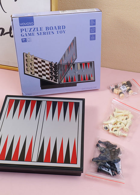 2-in-1 flying chess snake chess with magnetic 5129