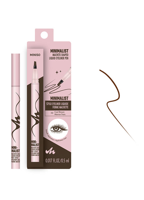 Minimalist Machete-Shaped Liquid Eyeliner Pen(02 Cool Brown)