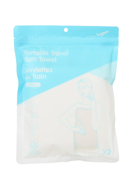Portable Travel Bath Towel (2 pcs)