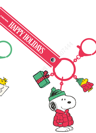 Snoopy Christmas Party Collection Phone Charm Strap(Puffer Jacket)