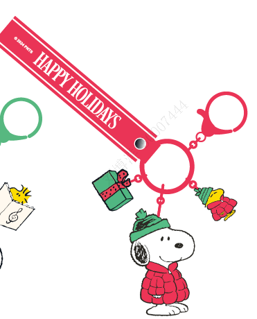Snoopy Christmas Party Collection Phone Charm Strap(Puffer Jacket)