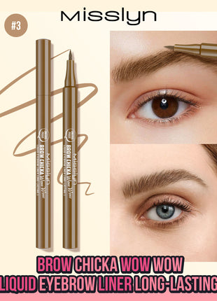 BROW CHICKA WOW WOW liquid eyebrow liner long lasting, 3 blondie