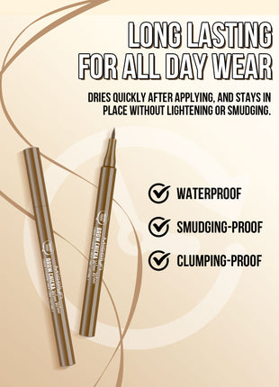 BROW CHICKA WOW WOW liquid eyebrow liner long lasting, 3 blondie