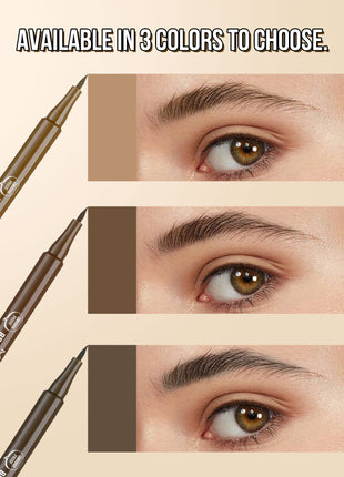 BROW CHICKA WOW WOW liquid eyebrow liner long lasting, 6 ebony