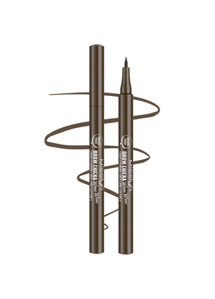 BROW CHICKA WOW WOW liquid eyebrow liner long lasting, 6 ebony