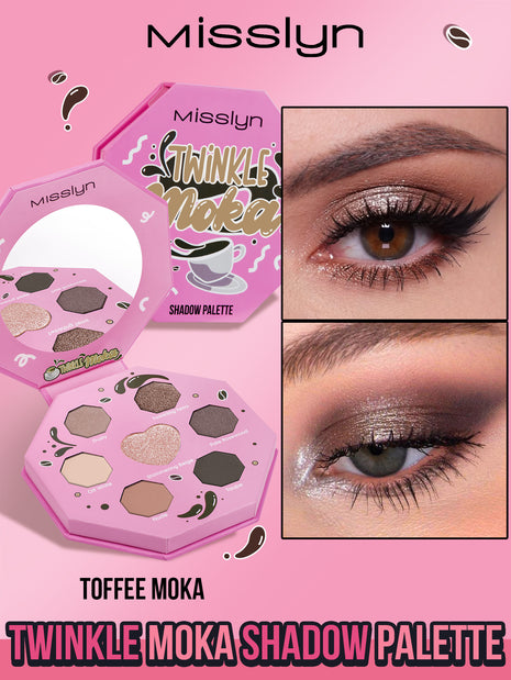 Twinkle Moka Shadow Palette, 1 Toffee moka