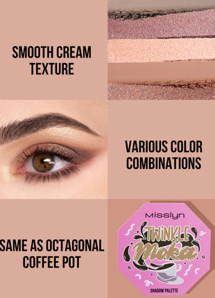 Twinkle Moka Shadow Palette, 1 Toffee moka