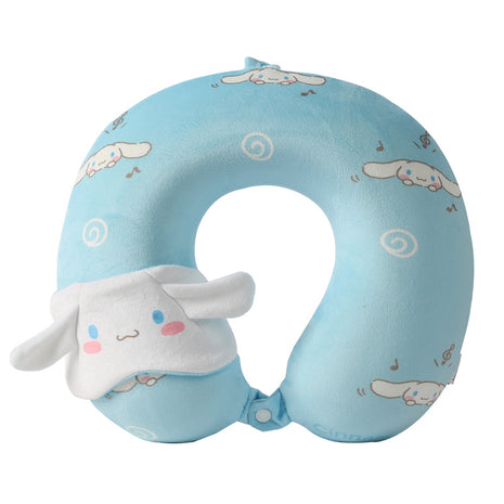 Cinnamoroll Memory Foam Neck Pillow with Sleep Mask