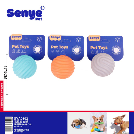 Patterned solid ball