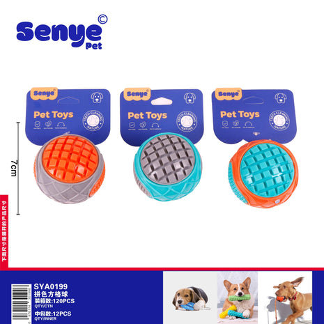 Color-blocked checkered balls