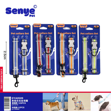 Single-thread imitation silk collar