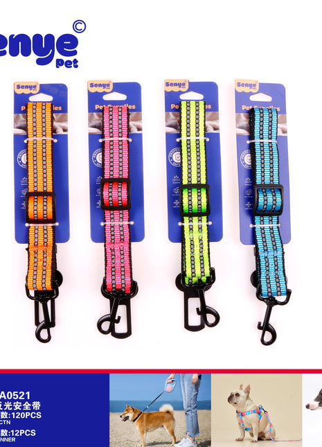 Dual reflective seat belts