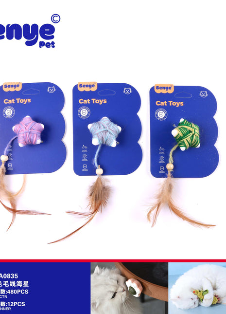 Two-color woolen starfish