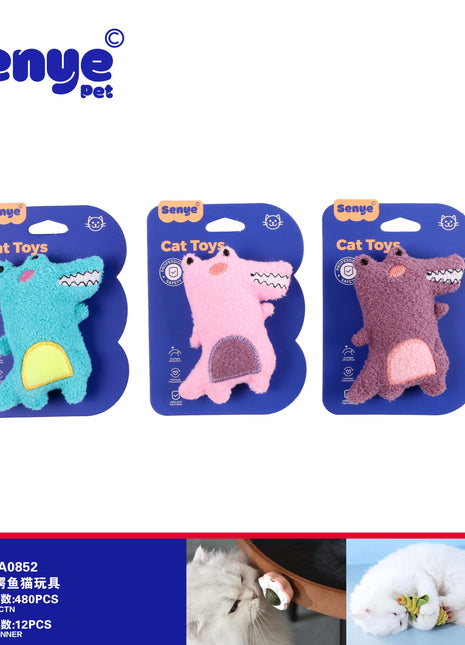 Little crocodile cat toy