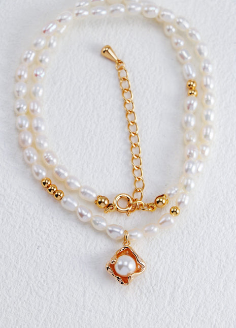 S925 Silver Pearl Jewelry D0448 CE0121-2