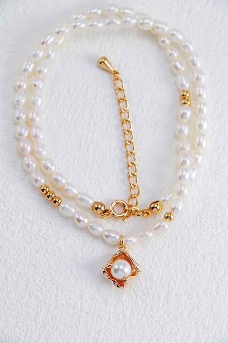 S925 Silver Pearl Jewelry D0448 CE0121-2