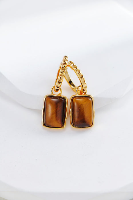 S925 Silver Tiger Eye Jewelry CE0158/D0465