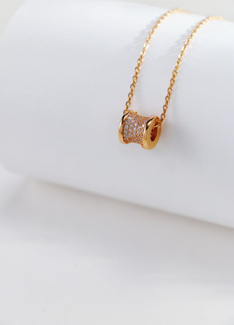 S925 Silver Zircon Inlaid Waist Necklace D0439
