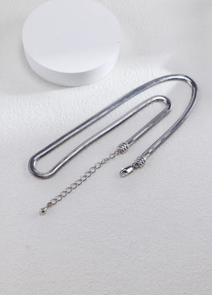 S925 Silver Snake Necklace X0013/SL0088