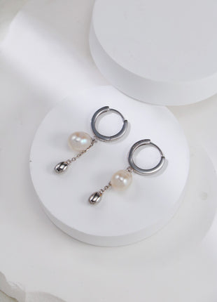 S925 Silver Pearl Earrings CE0246