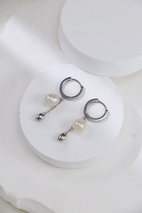 S925 Silver Pearl Earrings CE0246