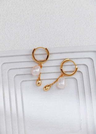 S925 Silver Pearl Earrings CE0246
