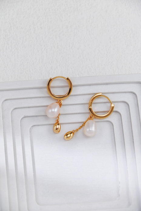 S925 Silver Pearl Earrings CE0246