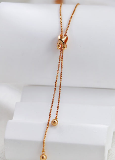 S925 Silver Tassel Necklace D0490