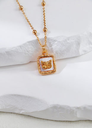 S925 Silver Butterfly Necklace D0480