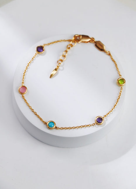 925 Sterling Silver Beaded Bracelet SL0203