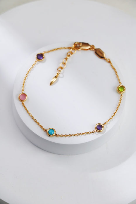 925 Sterling Silver Beaded Bracelet SL0203