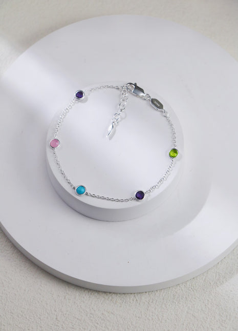 925 Sterling Silver Beaded Bracelet SL0203