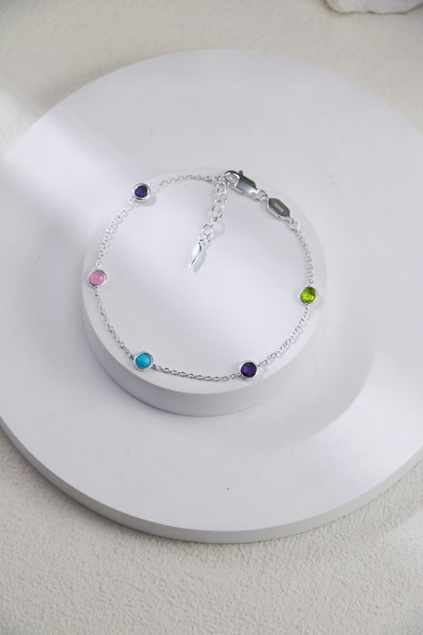 925 Sterling Silver Beaded Bracelet SL0203