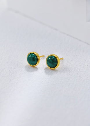 S925 Silver Malachite Lapis Necklace D0506