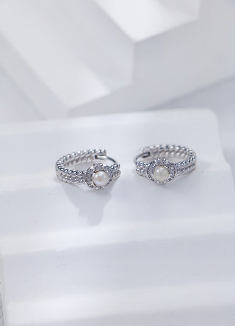 S925 Silver Pearl Earrings CE0259