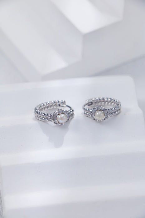 S925 Silver Pearl Earrings CE0259