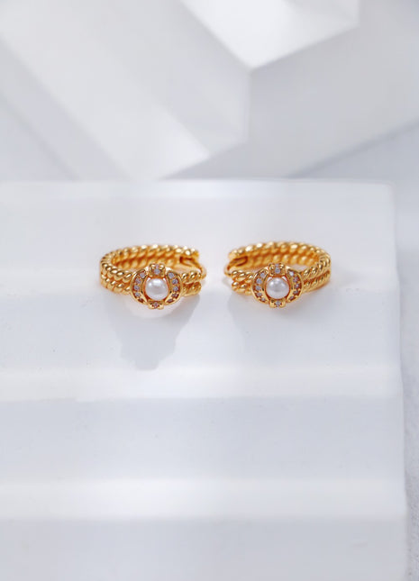 S925 Silver Pearl Earrings CE0259