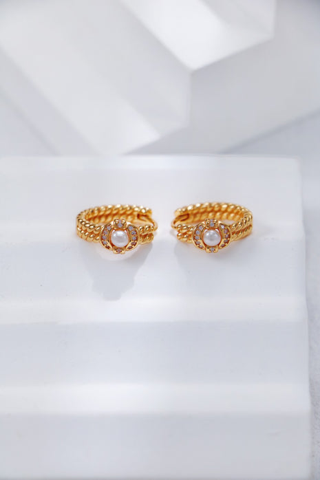 S925 Silver Pearl Earrings CE0259