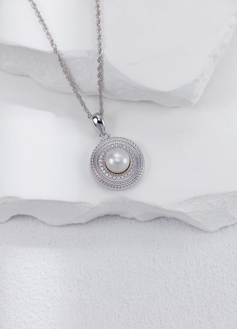 S925 Silver Pearl Zircon Studs CE0258