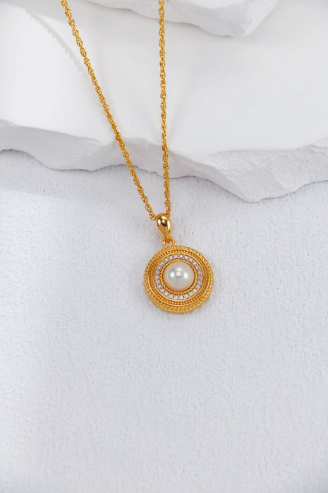 S925 Silver Pearl Zircon Studs CE0258