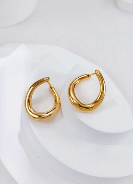 S925 silver twist hoop earrings CE0257