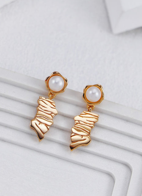 S925 Silver Pearl Earrings CE0269