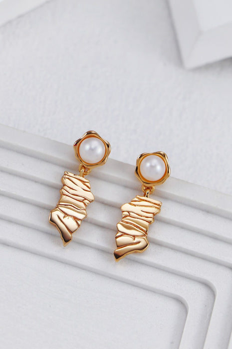 S925 Silver Pearl Earrings CE0269