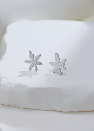 S925 Silver Maple Earrings CE0240