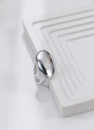 S925 Silver Ellipse Ring J0351