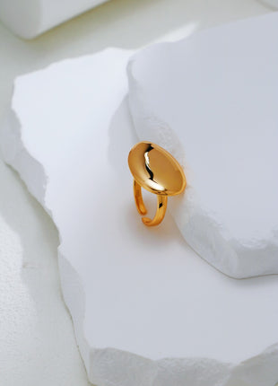 S925 Silver Ellipse Ring J0351